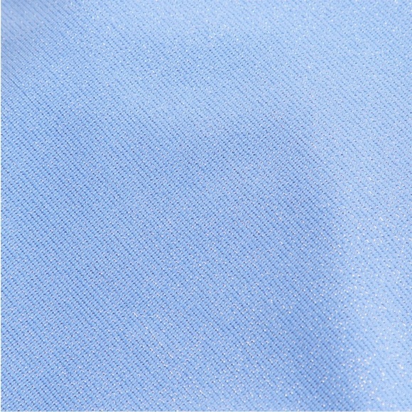 NWT Abercrombie & Fitch Blue Shimmer Bikini Top Medium M underwire wide strap - Picture 5 of 9